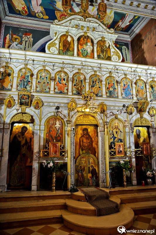 Grecka wyspa Korfu. Wnętrze monastyru Theotokou w miejscowości Paleokastritsa. - foto: wnieznane.pl Grecka wyspa Korfu. Wnętrze monastyru Theotokou w miejscowości Paleokastritsa. - foto: wnieznane.pl