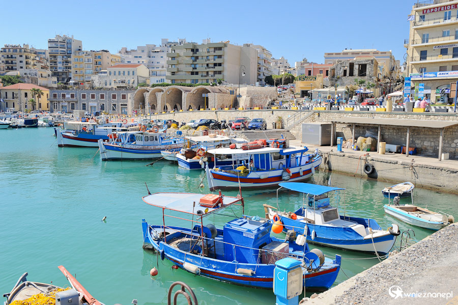 Wyspa Kreta. Malowniczy wenecki port w Heraklionie. - foto: wnieznane.pl Wyspa Kreta. Malowniczy wenecki port w Heraklionie. - foto: wnieznane.pl