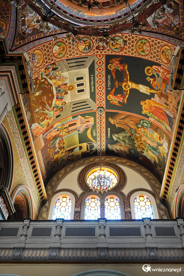 Wyspa Kreta. Piękne freski we wnętrzu katedry w Heraklionie. - foto: wnieznane.pl Wyspa Kreta. Piękne freski we wnętrzu katedry w Heraklionie. - foto: wnieznane.pl