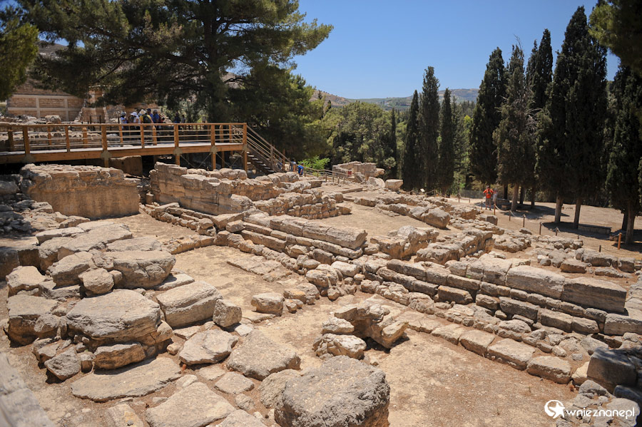 Wyspa Kreta. Ruiny starożytnego pałacu w Knossos. - foto: wnieznane.pl Wyspa Kreta. Ruiny starożytnego pałacu w Knossos. - foto: wnieznane.pl