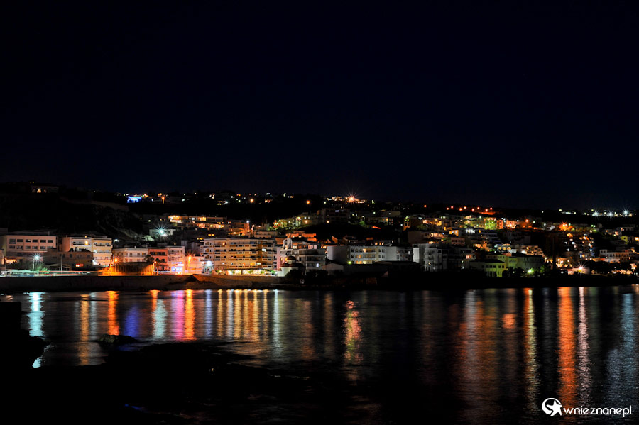 Wyspa Kreta. Rethymnon nocą. - foto: wnieznane.pl Wyspa Kreta. Rethymnon nocą. - foto: wnieznane.pl