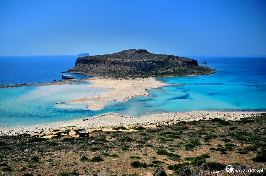 Wyspa Kreta. Wspaniałe krajobrazy laguny Balos. - zdjęcie, foto