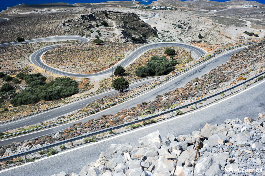 Wyspa Kreta. Kręta droga do Chora Sfakion. - foto: wnieznane.pl Wyspa Kreta. Kręta droga do Chora Sfakion. - foto: wnieznane.pl