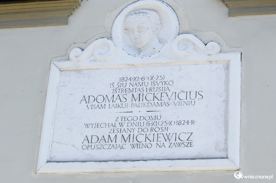 Wilno. Dom Adama Mickiewicza. - foto: wnieznane.pl Wilno. Dom Adama Mickiewicza. - foto: wnieznane.pl