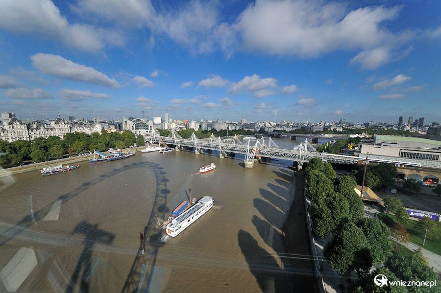 Londyn. Panorama miasta widziana z London Eye. - foto: wnieznane.pl Londyn. Panorama miasta widziana z London Eye. - foto: wnieznane.pl