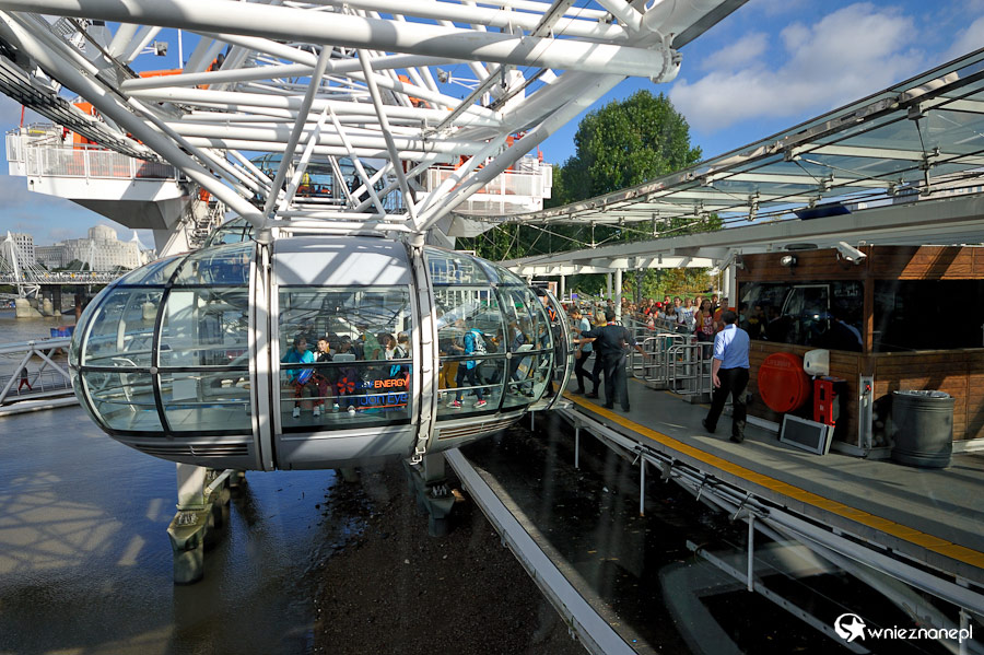 Londyn. Kapsuła London Eye. - foto: wnieznane.pl Londyn. Kapsuła London Eye. - foto: wnieznane.pl