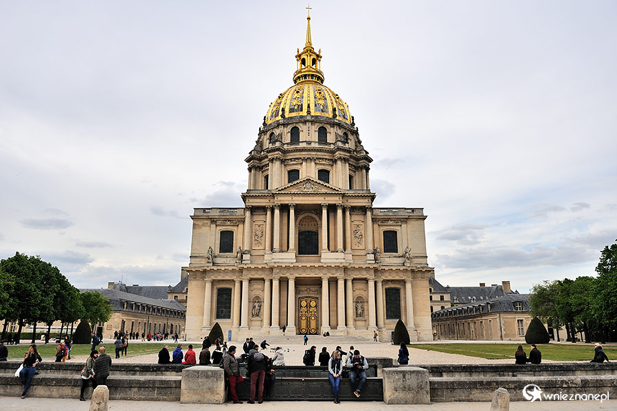 Paryż. Dome des Invalides, gdzie pochowany został Napoleon. - foto: wnieznane.pl Paryż. Dome des Invalides, gdzie pochowany został Napoleon. - foto: wnieznane.pl