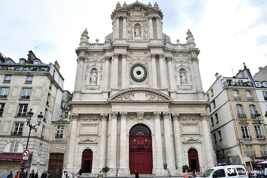 Paryż. Kościół Eglise Saint-Paul. - foto: wnieznane.pl Paryż. Kościół Eglise Saint-Paul. - foto: wnieznane.pl