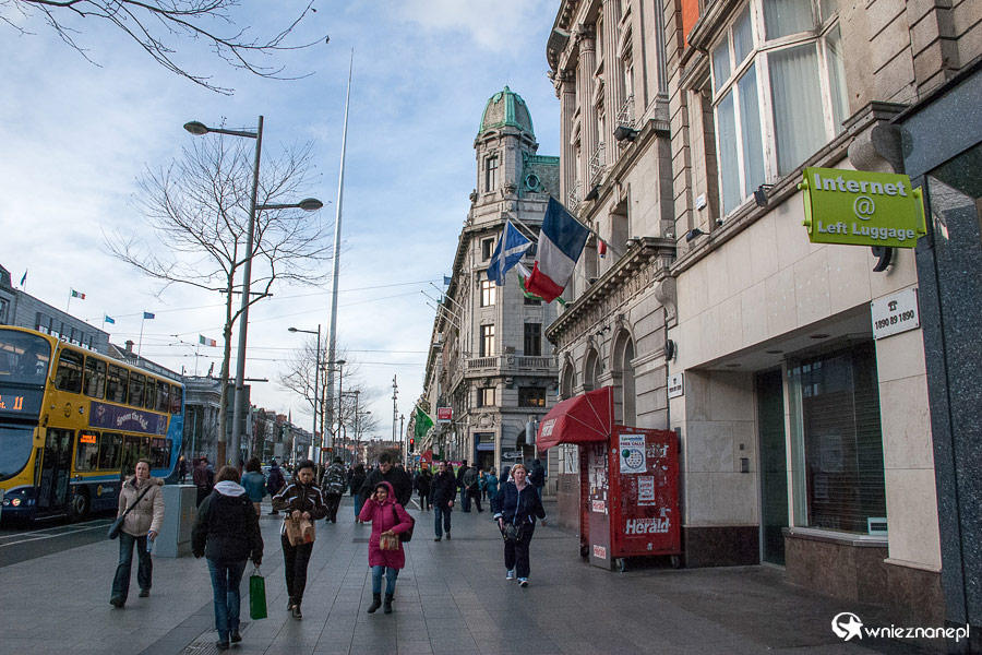 Dublin. O'Connell Street to główna arteria miasta. - foto: wnieznane.pl Dublin. O'Connell Street to główna arteria miasta. - foto: wnieznane.pl