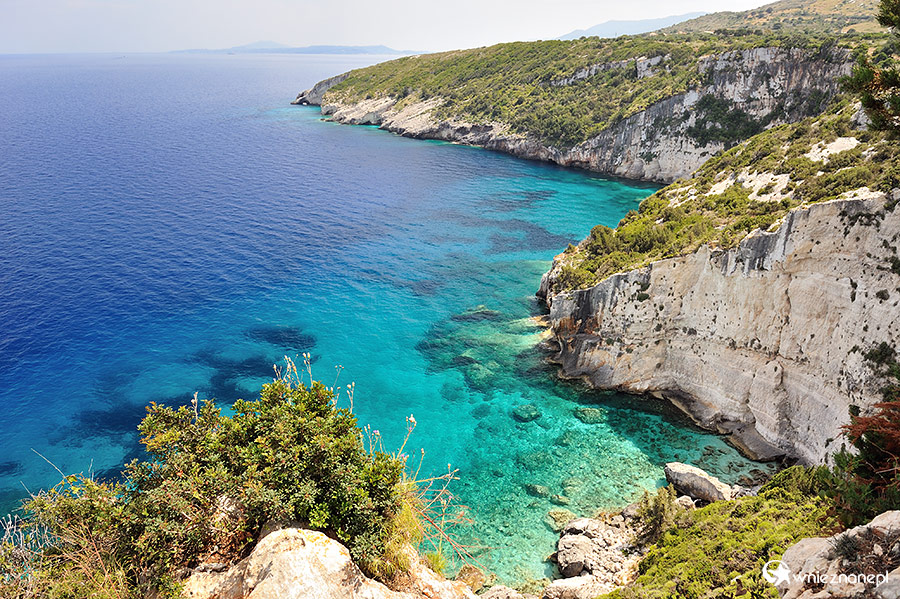 Zakynthos. Wspaniałe wybrzeże Skinari. - foto: wnieznane.pl Zakynthos. Wspaniałe wybrzeże Skinari. - foto: wnieznane.pl