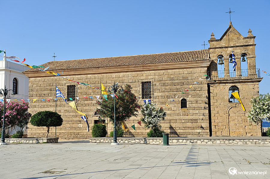 Zakynthos. Kościół św. Mikołaja przy placu Solomos w stolicy wyspy, Zante. - foto: wnieznane.pl Zakynthos. Kościół św. Mikołaja przy placu Solomos w stolicy wyspy, Zante. - foto: wnieznane.pl