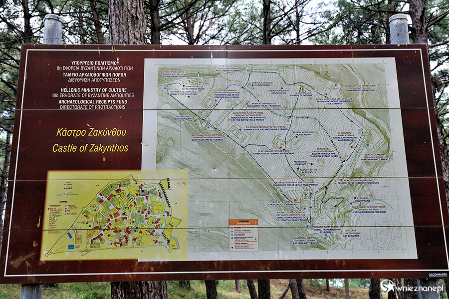 Zakynthos. Ruiny twierdzy Bohali, górującej nad stolicą wyspy, Zante. - foto: wnieznane.pl Zakynthos. Ruiny twierdzy Bohali, górującej nad stolicą wyspy, Zante. - foto: wnieznane.pl