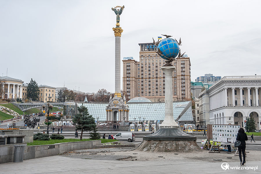 Kijów, Plac Niepodległości (Majdan Nezałeżnosti). - foto: wnieznane.pl Kijów, Plac Niepodległości (Majdan Nezałeżnosti). - foto: wnieznane.pl