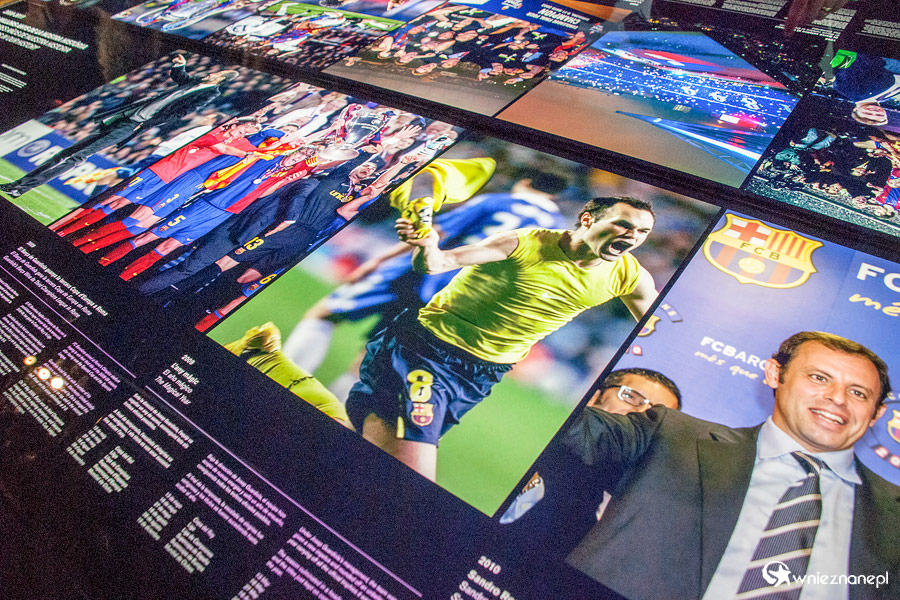 Barcelona. Camp Nou. Multimedialne plansze przybliżą historię klubu. - foto: wnieznane.pl Barcelona. Camp Nou. Multimedialne plansze przybliżą historię klubu. - foto: wnieznane.pl