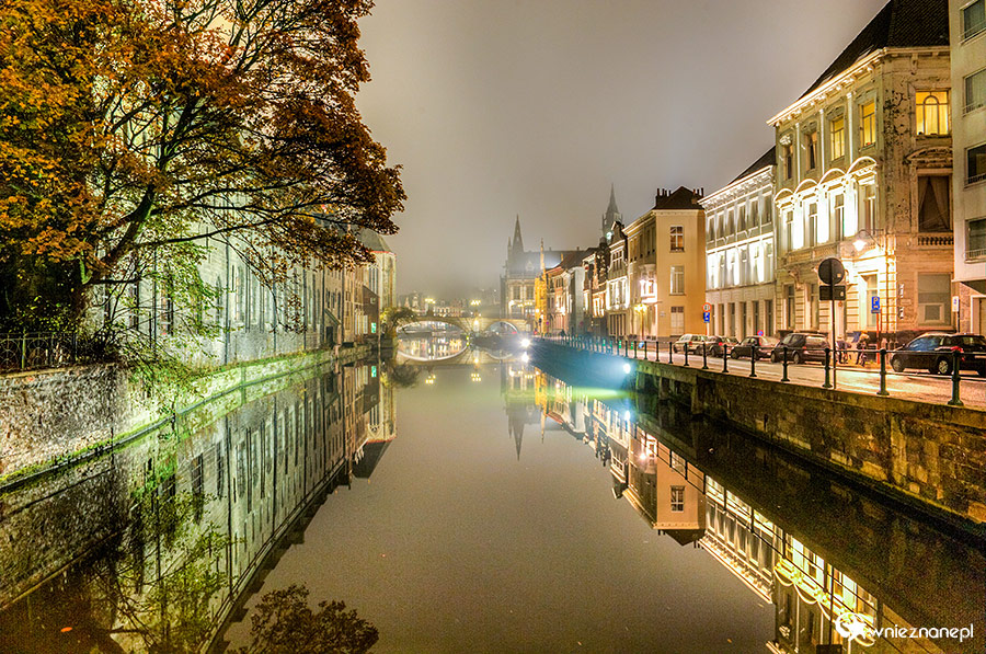 Gandawa (Gent). Rzeka Lysa. - foto: wnieznane.pl Gandawa (Gent). Rzeka Lysa. - foto: wnieznane.pl