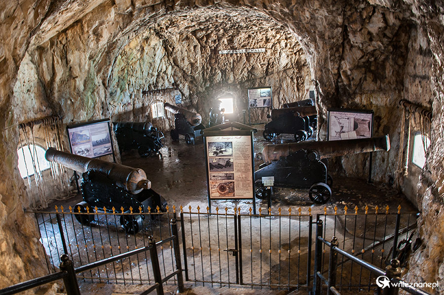 Gibraltar. Ekspozycja w Great Siege Tunnels. - foto: wnieznane.pl Gibraltar. Ekspozycja w Great Siege Tunnels. - foto: wnieznane.pl