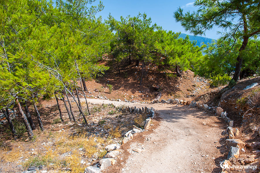 Thassos. Droga do starożytnych ruin w Aliki. - foto: wnieznane.pl Thassos. Droga do starożytnych ruin w Aliki. - foto: wnieznane.pl
