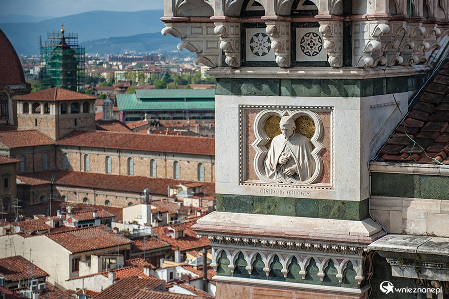 Florencja. Detale katedry widziane z Campanile di Giotto. - foto: wnieznane.pl Florencja. Detale katedry widziane z Campanile di Giotto. - foto: wnieznane.pl