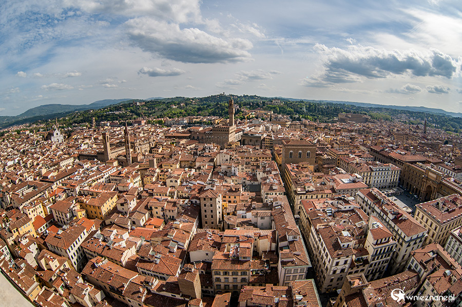 Florencja. Widok na Florencję z Campanile di Giotto. - foto: wnieznane.pl Florencja. Widok na Florencję z Campanile di Giotto. - foto: wnieznane.pl