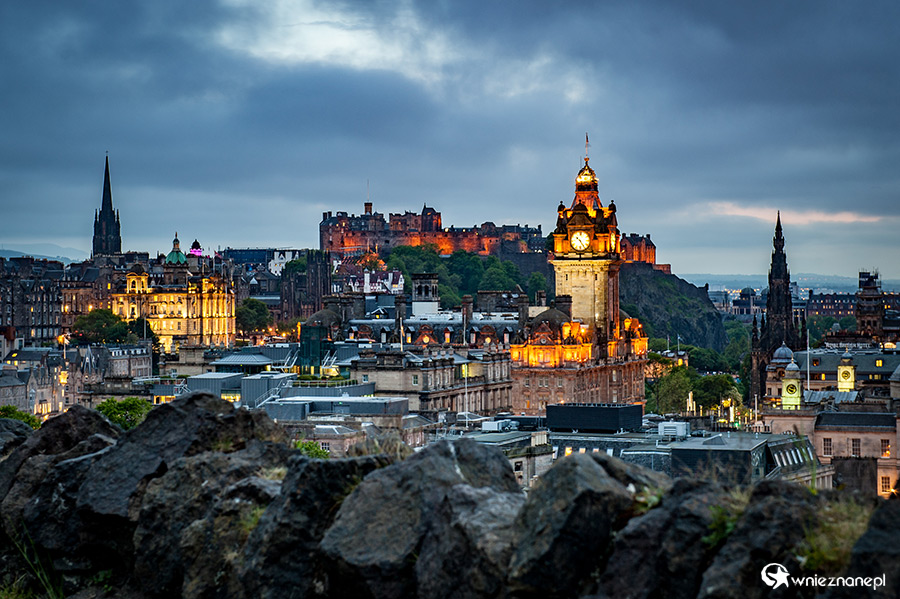 Edynburg. Widok na miasto ze wzgórza Calton Hill. - foto: wnieznane.pl Edynburg. Widok na miasto ze wzgórza Calton Hill. - foto: wnieznane.pl