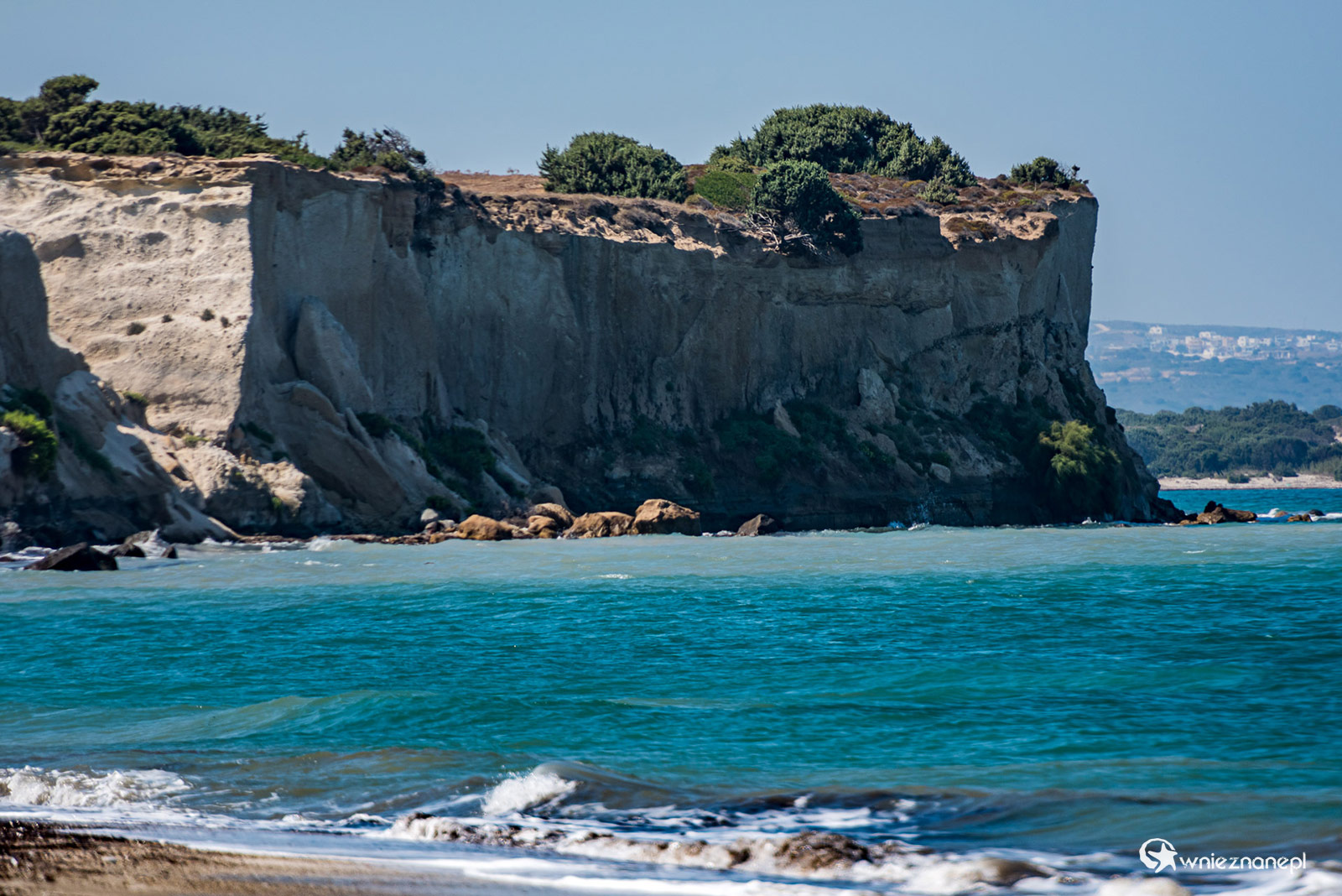 Kos. Plaża Kouros na północnym wybrzeżu. - foto: wnieznane.pl Kos. Plaża Kouros na północnym wybrzeżu. - foto: wnieznane.pl