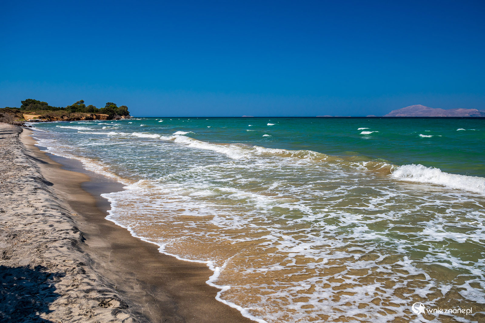 Kos. Plaża Troulos na północnym wybrzeżu niedaleko Mastichari. - foto: wnieznane.pl Kos. Plaża Troulos na północnym wybrzeżu niedaleko Mastichari. - foto: wnieznane.pl