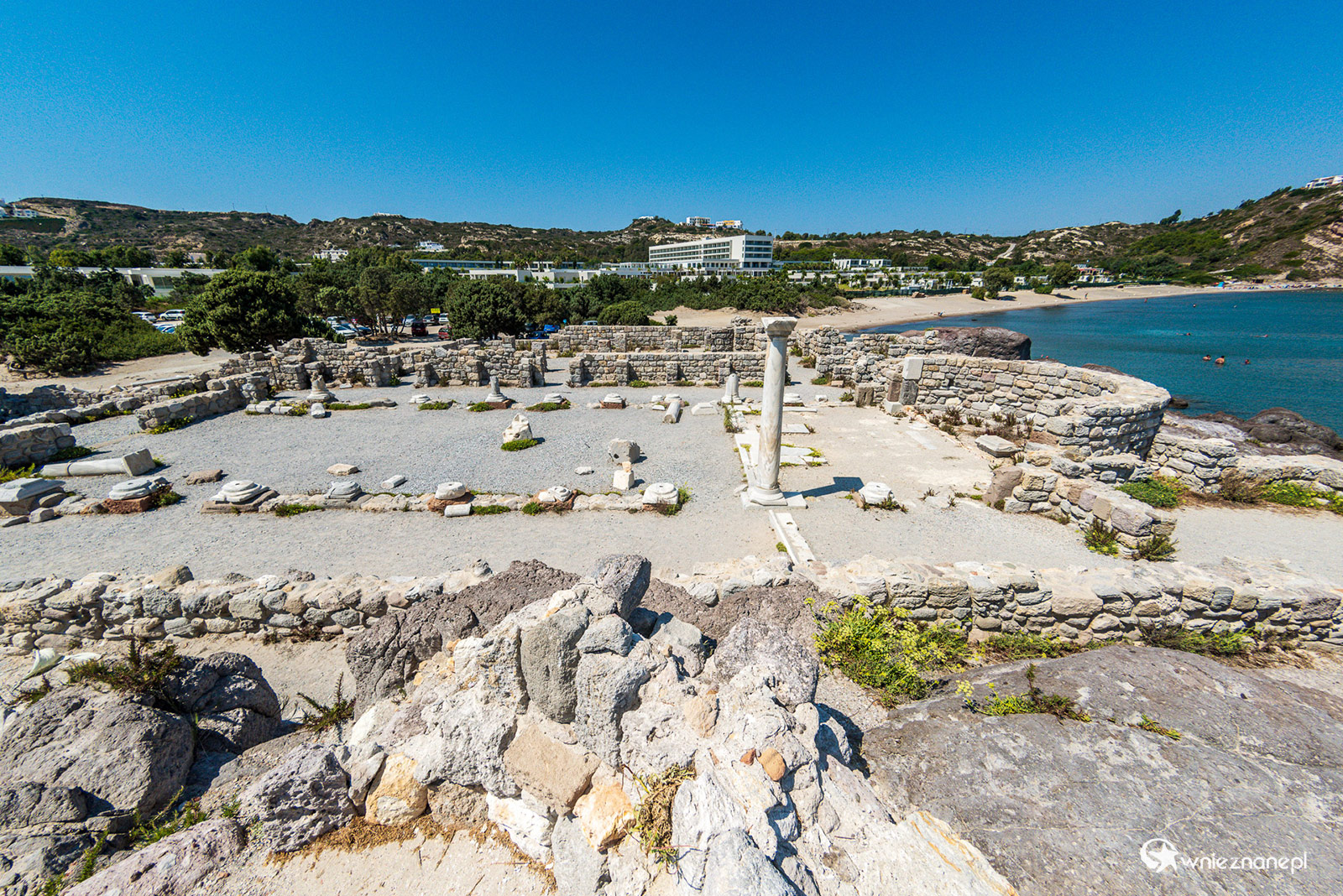 Kos. Ruiny Bazyliki Agios Stefanos. - foto: wnieznane.pl Kos. Ruiny Bazyliki Agios Stefanos. - foto: wnieznane.pl
