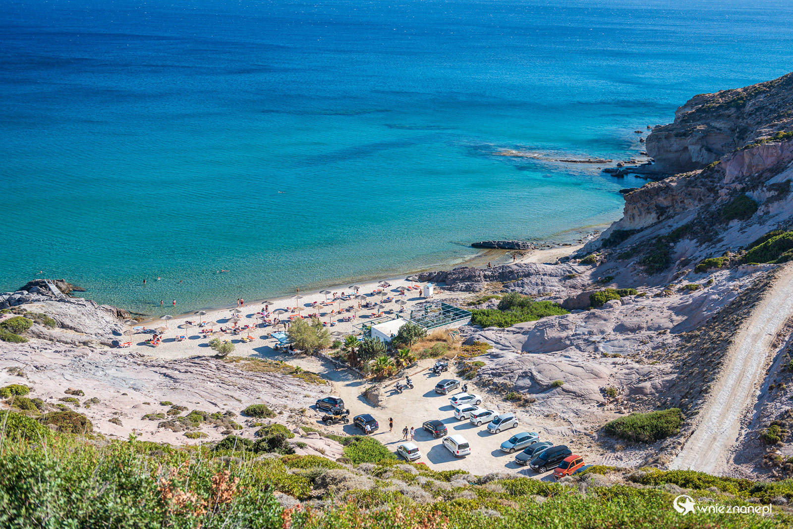 Kos. Plaża Camel Beach na południu wyspy. - foto: wnieznane.pl Kos. Plaża Camel Beach na południu wyspy. - foto: wnieznane.pl