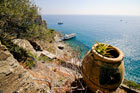 Cinque Terre. Widok na Morze Śródziemne z góry. - foto: wnieznane.pl Cinque Terre. Widok na Morze Śródziemne z góry. - foto: wnieznane.pl
