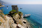 Cinque Terre. Widok na Morze Śródziemne w Monterosso z góry. - foto: wnieznane.pl Cinque Terre. Widok na Morze Śródziemne w Monterosso z góry. - foto: wnieznane.pl