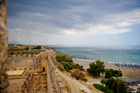 Wyspa Kreta. Widok na morze z ruin twierdzy Frangokastello. - foto: wnieznane.pl Wyspa Kreta. Widok na morze z ruin twierdzy Frangokastello. - foto: wnieznane.pl
