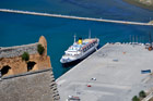 Peloponez. Widok na port w Nafplio z twierdzy Palamidi. - foto: wnieznane.pl Peloponez. Widok na port w Nafplio z twierdzy Palamidi. - foto: wnieznane.pl