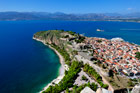 Peloponez. Widok na Nafplio z twierdzy Palamidi. - foto: wnieznane.pl Peloponez. Widok na Nafplio z twierdzy Palamidi. - foto: wnieznane.pl