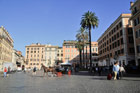 Rzym. Piazza di Spagna (Plac Hiszpanski) o poranku. - foto: wnieznane.pl Rzym. Piazza di Spagna (Plac Hiszpanski) o poranku. - foto: wnieznane.pl