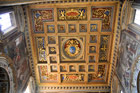 Rzym. Wspaniały sufit we wnętrzu Bazyliki św. Jana na Lateranie. - foto: wnieznane.pl Rzym. Wspaniały sufit we wnętrzu Bazyliki św. Jana na Lateranie. - foto: wnieznane.pl