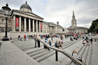 Londyn. Trafalgar Square - widok na Galerię Narodową i St Martin-in-the-Fields. - foto: wnieznane.pl Londyn. Trafalgar Square - widok na Galerię Narodową i St Martin-in-the-Fields. - foto: wnieznane.pl
