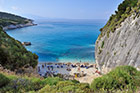 Zakynthos. Plaża Xigia widziana z góry. - foto: wnieznane.pl Zakynthos. Plaża Xigia widziana z góry. - foto: wnieznane.pl
