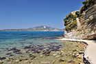 Zakynthos. Wejście na wysepkę Agios Sostis. - foto: wnieznane.pl Zakynthos. Wejście na wysepkę Agios Sostis. - foto: wnieznane.pl