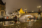 Gandawa (Gent) nocą. Rzeka Leie (Lys) i Sint Michielsbrug (Most św. Michała). - foto: wnieznane.pl Gandawa (Gent) nocą. Rzeka Leie (Lys) i Sint Michielsbrug (Most św. Michała). - foto: wnieznane.pl