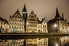 Gandawa (Gent) nocą. Rzeka Leie (Lys) i wspaniałe zabytkowe kamienice przy ulicy Graslei. - foto: wnieznane.pl Gandawa (Gent) nocą. Rzeka Leie (Lys) i wspaniałe zabytkowe kamienice przy ulicy Graslei. - foto: wnieznane.pl