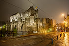 Gandawa (Gent) nocą. Widok na zamek Gravensteen. - foto: wnieznane.pl Gandawa (Gent) nocą. Widok na zamek Gravensteen. - foto: wnieznane.pl