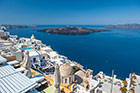 Santorini. Widok z Firy na wyspę Nea Kameni. - foto: wnieznane.pl Santorini. Widok z Firy na wyspę Nea Kameni. - foto: wnieznane.pl