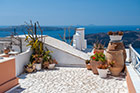 Santorini. Ogród na dachu w Firostefani. - foto: wnieznane.pl Santorini. Ogród na dachu w Firostefani. - foto: wnieznane.pl