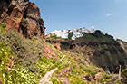 Santorini. Ze skały Skaros rozpościera się piękny widok na kalderę i Imerovigli. - foto: wnieznane.pl Santorini. Ze skały Skaros rozpościera się piękny widok na kalderę i Imerovigli. - foto: wnieznane.pl