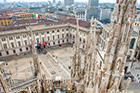 Mediolan. Widok z dachu katedry na miasto. - foto: wnieznane.pl Mediolan. Widok z dachu katedry na miasto. - foto: wnieznane.pl
