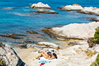 Chalkidiki. Wspaniała Orange Beach na półwyspie Sithonia. - foto: wnieznane.pl Chalkidiki. Wspaniała Orange Beach na półwyspie Sithonia. - foto: wnieznane.pl