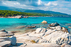 Chalkidiki. Wspaniała Orange Beach na półwyspie Sithonia. - foto: wnieznane.pl Chalkidiki. Wspaniała Orange Beach na półwyspie Sithonia. - foto: wnieznane.pl