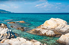 Chalkidiki. Wspaniała Orange Beach na półwyspie Sithonia. - foto: wnieznane.pl Chalkidiki. Wspaniała Orange Beach na półwyspie Sithonia. - foto: wnieznane.pl