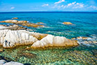 Chalkidiki. Wspaniała Orange Beach na półwyspie Sithonia. - foto: wnieznane.pl Chalkidiki. Wspaniała Orange Beach na półwyspie Sithonia. - foto: wnieznane.pl