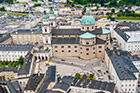 Salzburg. Widok na Katedrę św. Ruperta z twierdzy Hohensalzburg. - foto: wnieznane.pl Salzburg. Widok na Katedrę św. Ruperta z twierdzy Hohensalzburg. - foto: wnieznane.pl